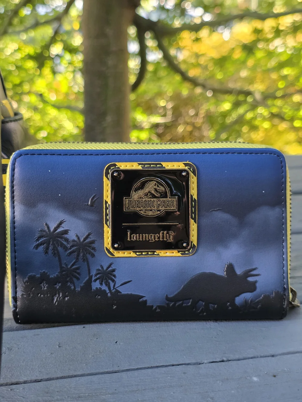 Loungefly Jurassic Park Glow In The Dark Backpack And Zip Wallet